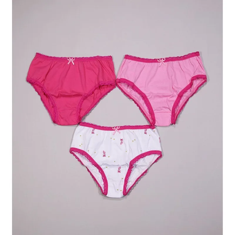 Kit Calcinha Lobinha com 3 unidades - 18100089 Pink - M