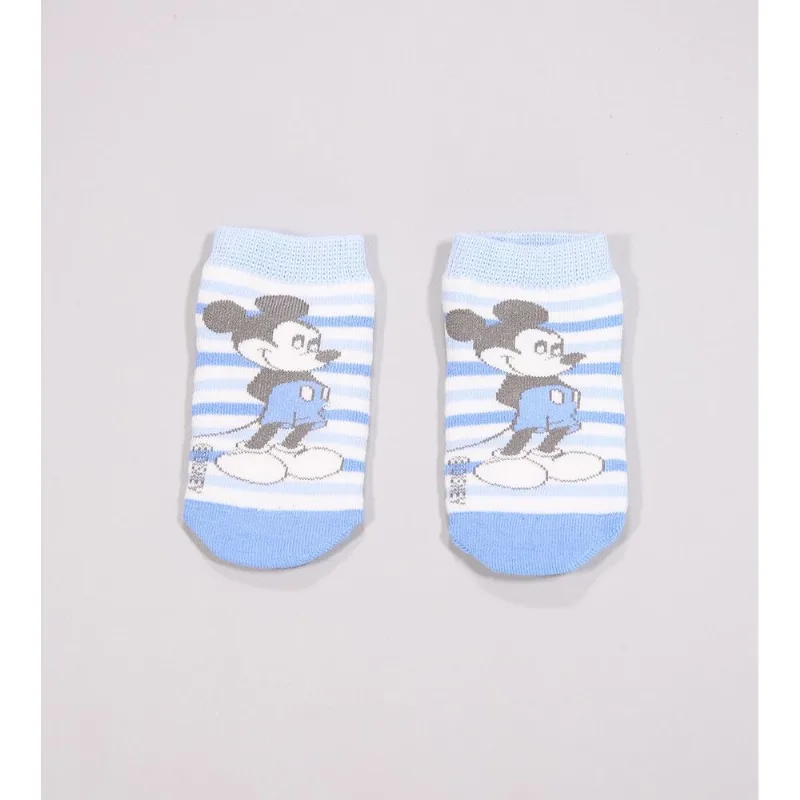 Meia Disney Baby Antiderrapante - Mickey Azul - 16 a 23