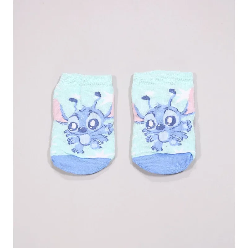 Meia Disney Baby - Stitch Verde - 0 a 4 M