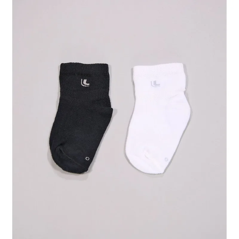 Kit Meia Lisa Baby com 2 unidades Preta - 16 a 23