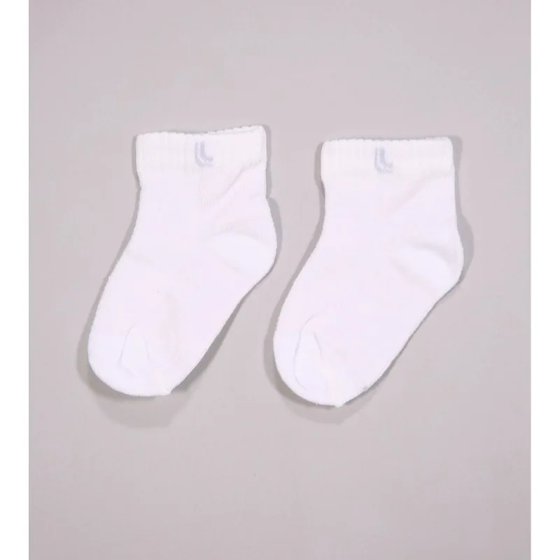 Kit Meia Lisa Baby com 2 unidades Branco - 16 a 23