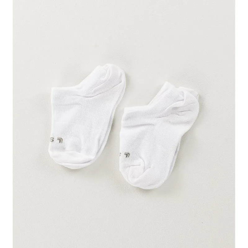 Kit Meia Sapatilha Kids com 2 unidades Branca Branco - 24 a 29