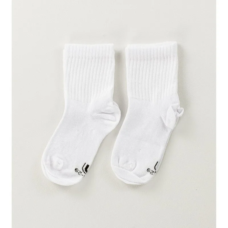 Kit Meia Kids Cano Médio com 2 unidades Branco Branco - 24 a 29
