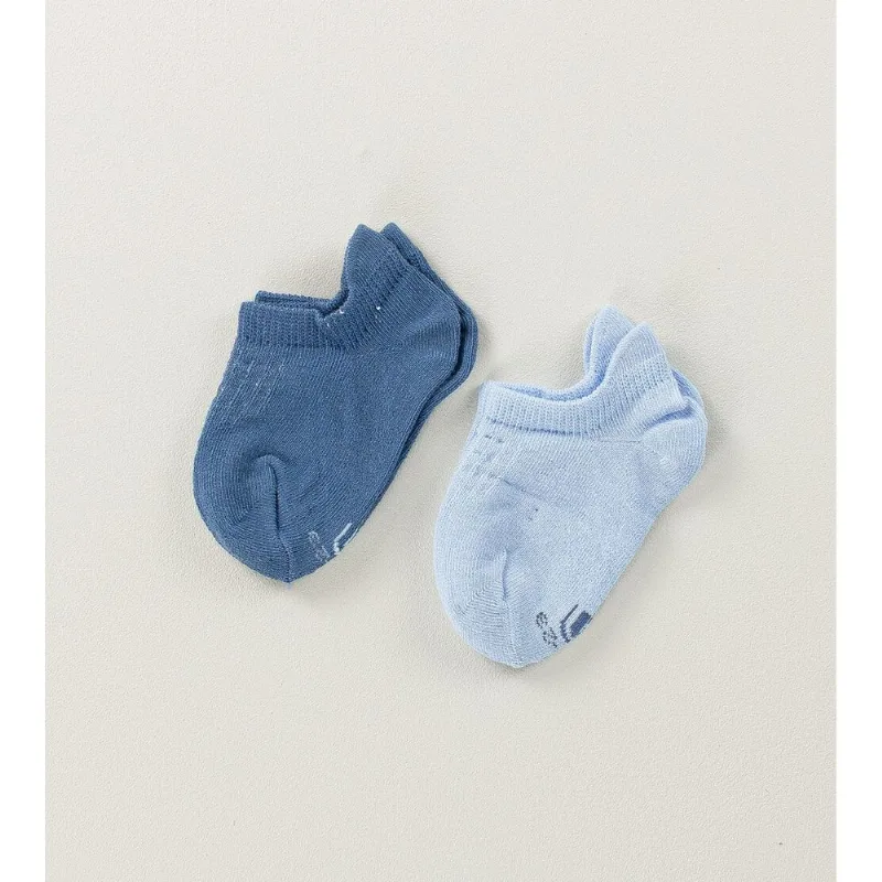 Kit Meia Sapatilha Baby com 2 unidades Azul Azul - 16 a 23