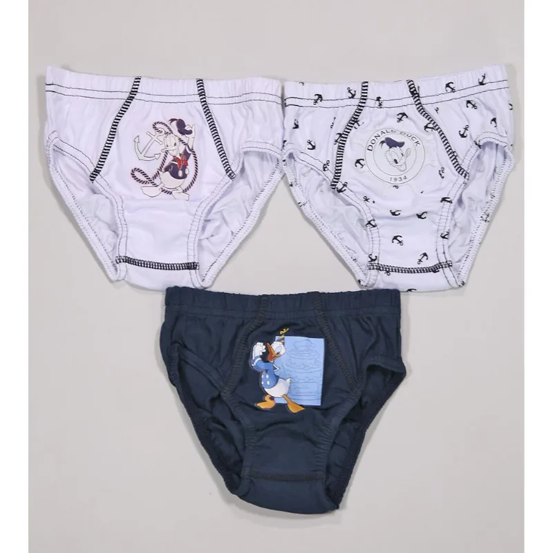 Kit Cueca Mickey 3 Unidades Marinho Lupo De 3 a 11 anos Marinho - P - Lupo