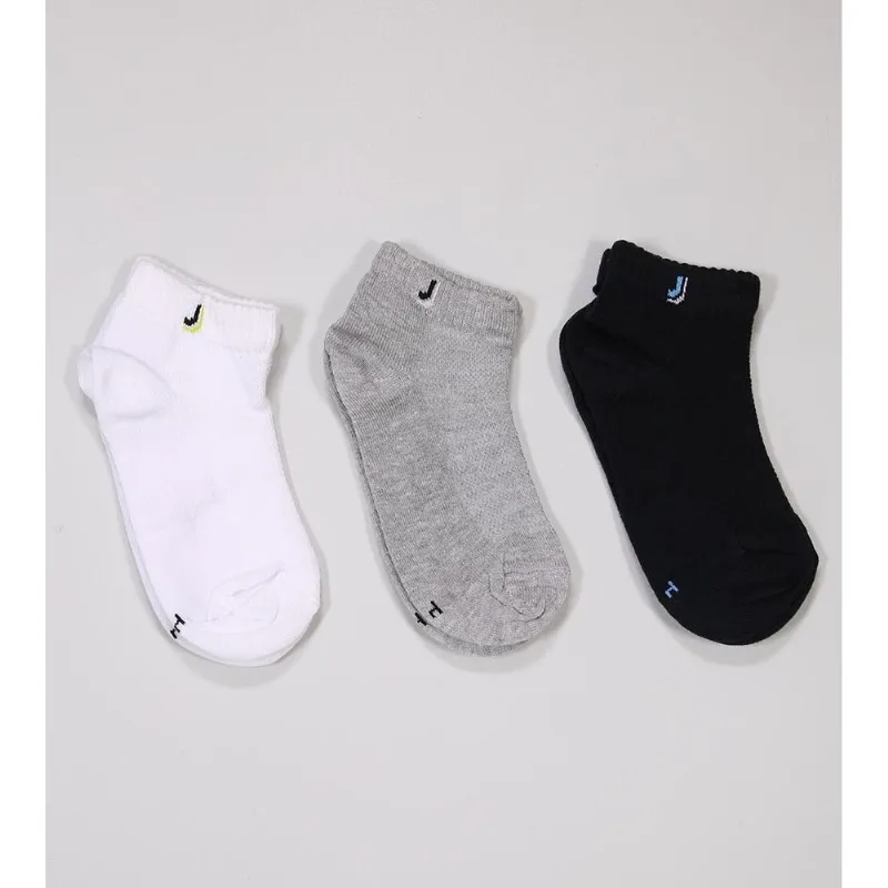 Kit Meia Kids Branco Cano Médio com 3 Pares Tam. 24 a 35 Branco - 24 a 29