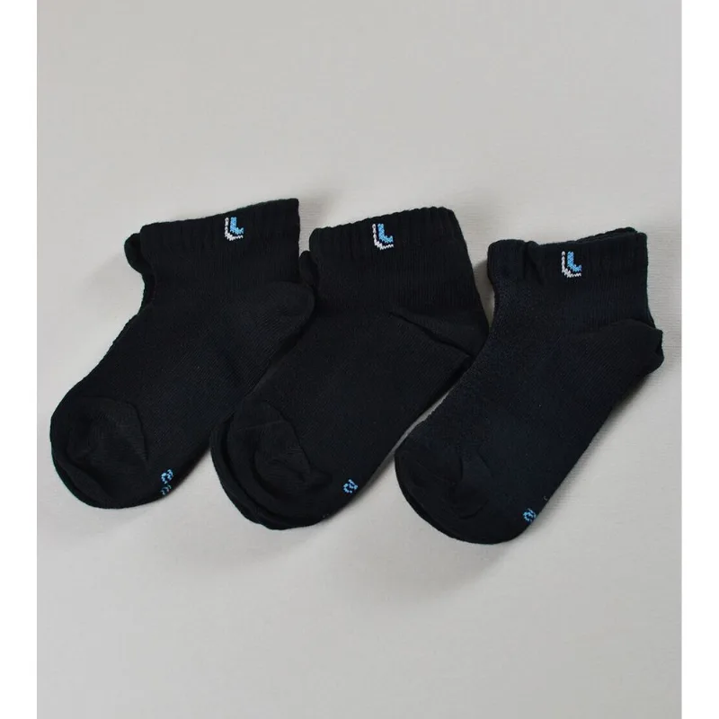Kit Meia Kids Cano Médio com 3 Pares Tam. 24 a 35 Preta - 24 a 29