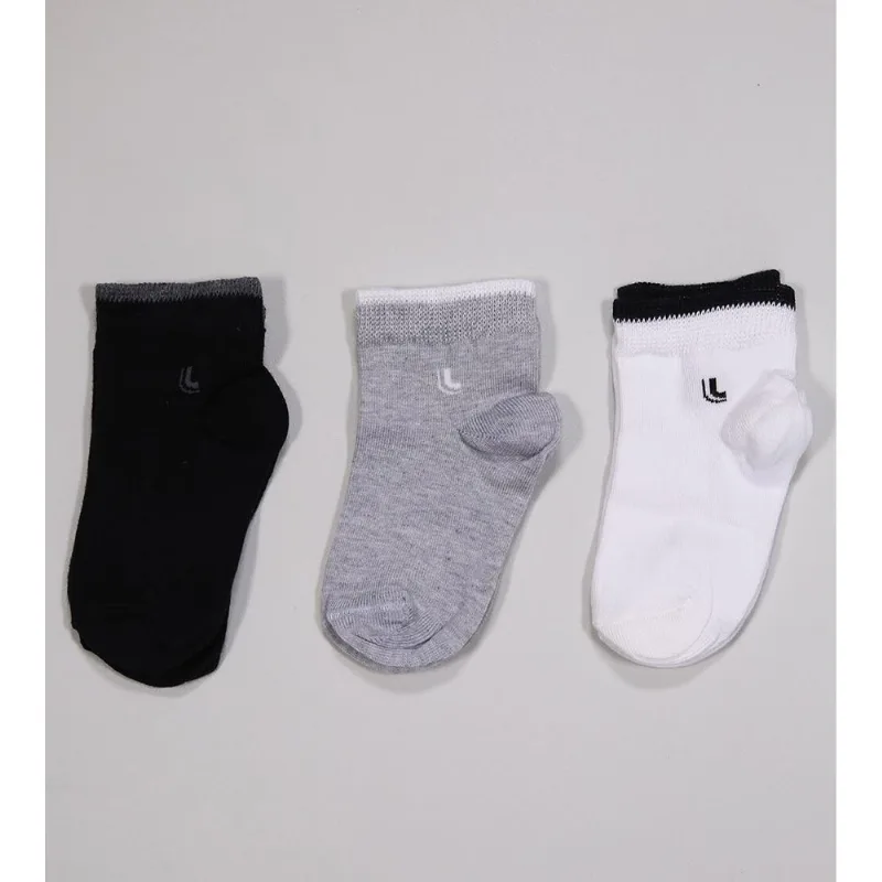 Kit Meia Kids Preto Cano Médio com 3 Pares - 02835/089/913 Preta - 24 a 29