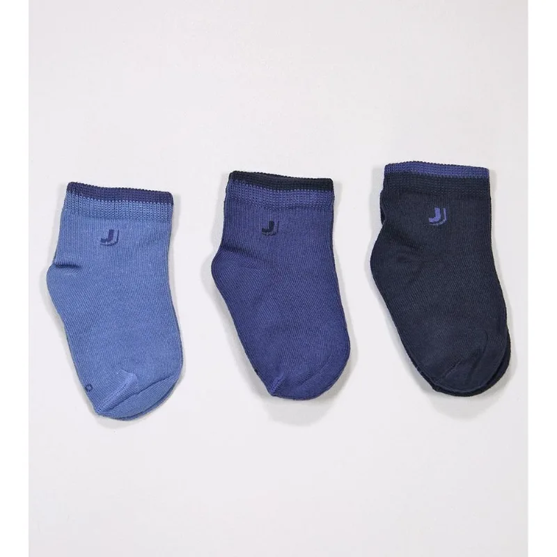 Kit Meia Baby Marinho 3 Unidades 02165/089/907 Tam. 0 a 23 Marinho - 0 a 4 M