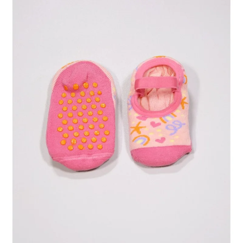 Meia Sapatilha Baby Antiderrapante Details Tam. 16 a 23 Rosa - 16 a 23