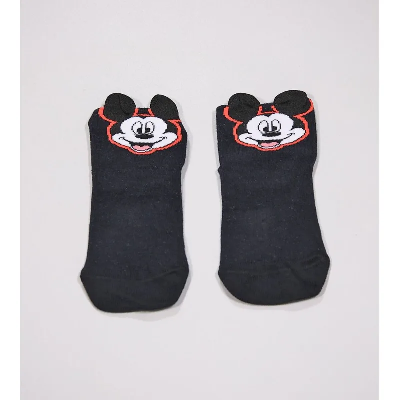 Meia Kids Mickey e Seus Amigos Tam. 24 a 29 Preta - 24 a 29