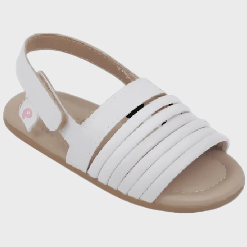 Sandália Pampili Branca 122 Nana Infantil Menina Confortável Macia Estilosa Versátil Festas de Aniversário Passeios ao Ar Livre Eventos Especiais Atividades Sociais Dia a Dia na Escola