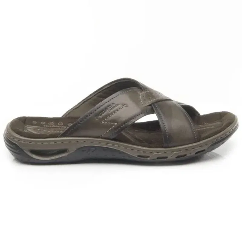 Chinelo Masculino Couro Cravo Pegada 131661-03 - Pegada
