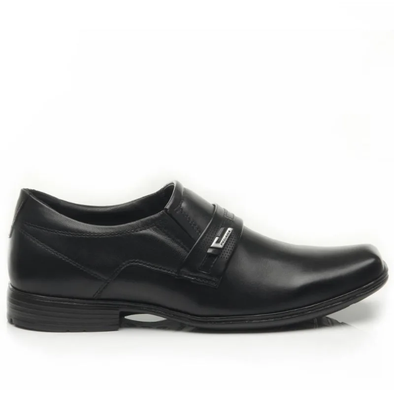 Sapato Pegada Social Em Couro Ref 122319-01 Preto 041