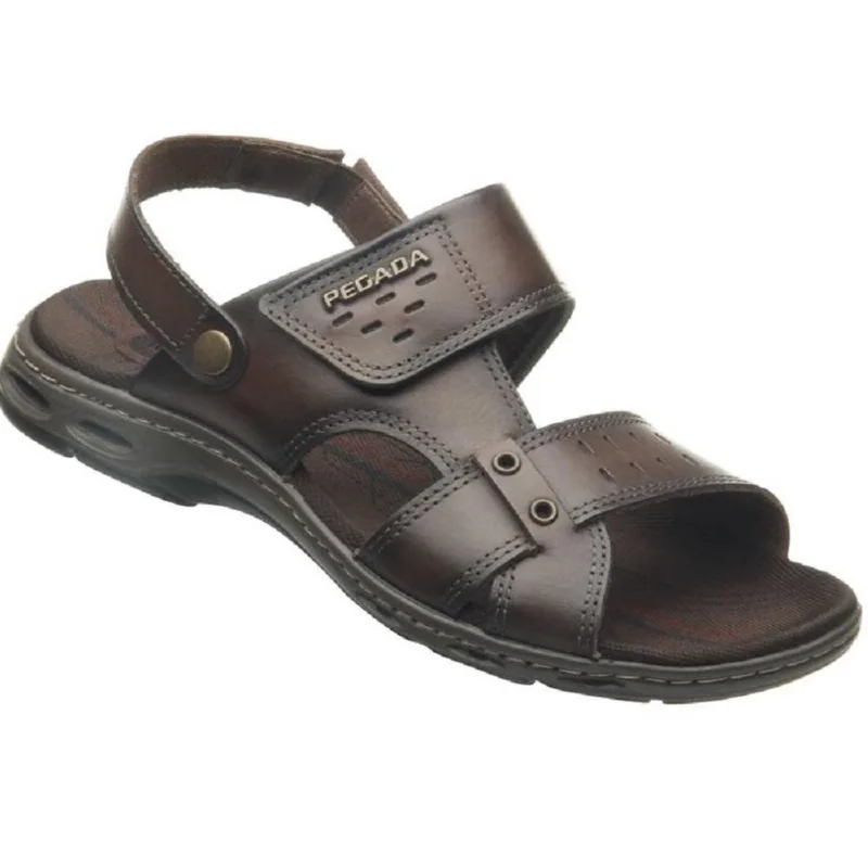Sandalia Pegada Em Couro Ref 530653-02 Pinhao 045