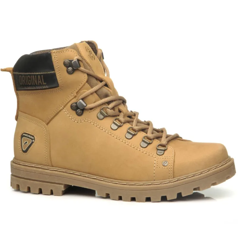 Bota Pegada Em Couro Ref 181505-05 Havana/preto 041