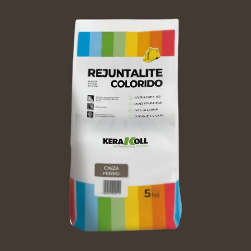 Rejunte Resinado Cerâmica e Porcelanato 5kg Kerakoll Rejunte Rejuntalite Cerâmica e Porcelanato Preto 5kg Kerakoll