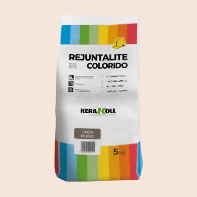 Rejunte Resinado Cerâmica e Porcelanato 5kg Kerakoll Rejunte Rejuntalite Cerâmica e Porcelanato Bege 5kg Kerakoll
