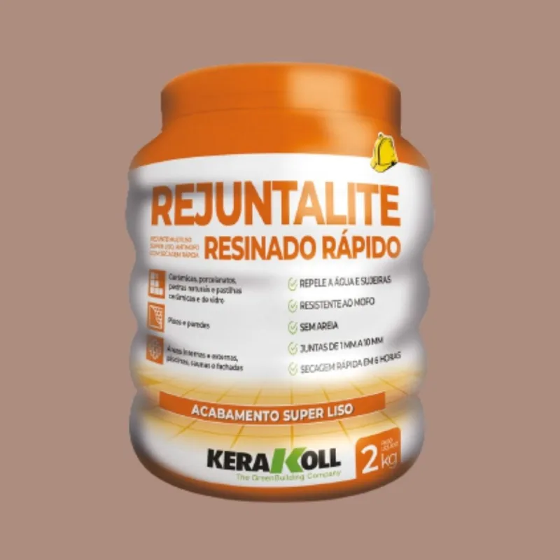 Rejunte Resinado Seca Rápido 2kg Kerakoll Rejunte Rejuntalite Resinado Seca Rápido Café 2kg Kerakoll