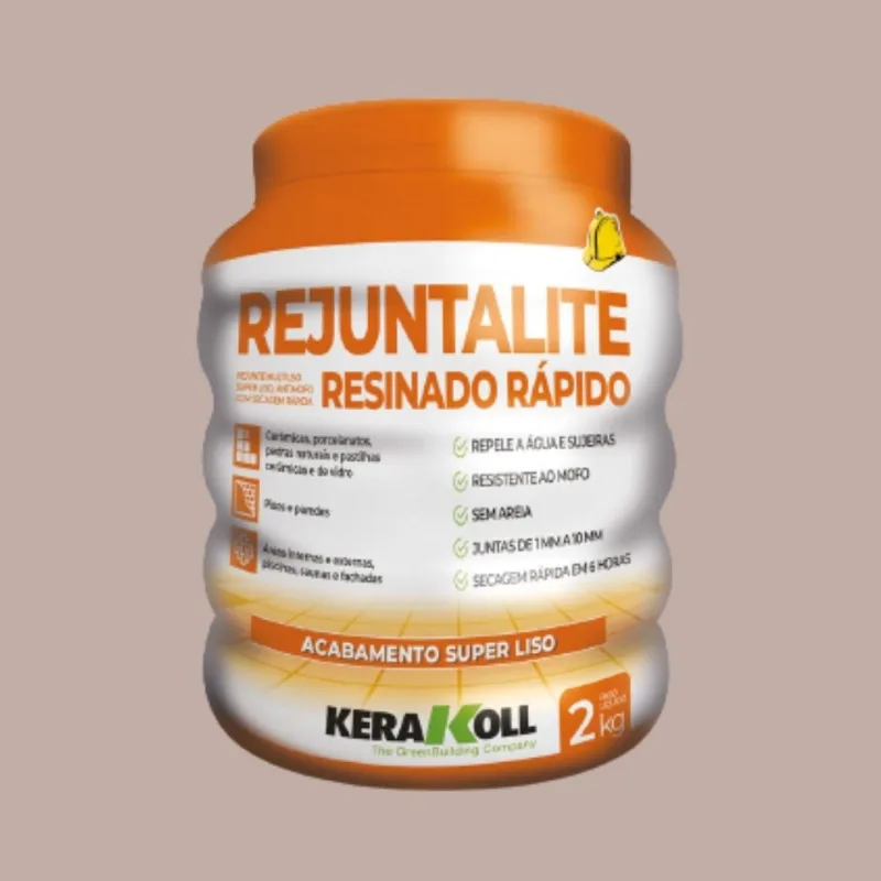 Rejunte Resinado Seca Rápido 2kg Kerakoll Rejunte Rejuntalite Resinado Seca Rápido Fagus 2kg Kerakoll