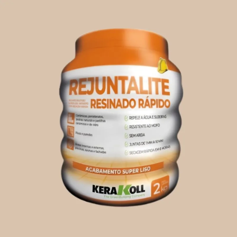 Rejunte Resinado Seca Rápido 2kg Kerakoll Rejunte Rejuntalite Resinado Seca Rápido Garapeira 2kg Kerakoll