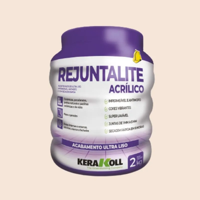 Rejunte Acrílico 2kg Kerakoll Rejunte Rejuntalite Acrílico Bege 2kg Kerakoll - KERAKOLL