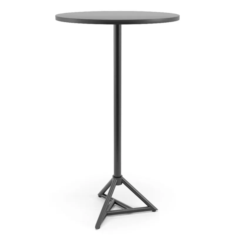 Mesa Bistrô Mesa Bistrô Dot 2 Lugares Redonda MDF 60CM Preto - OUTRAS - Agro