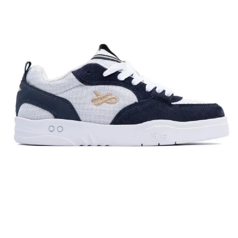 Tenis Ous Fluente Couro _7 Azul/branco 43