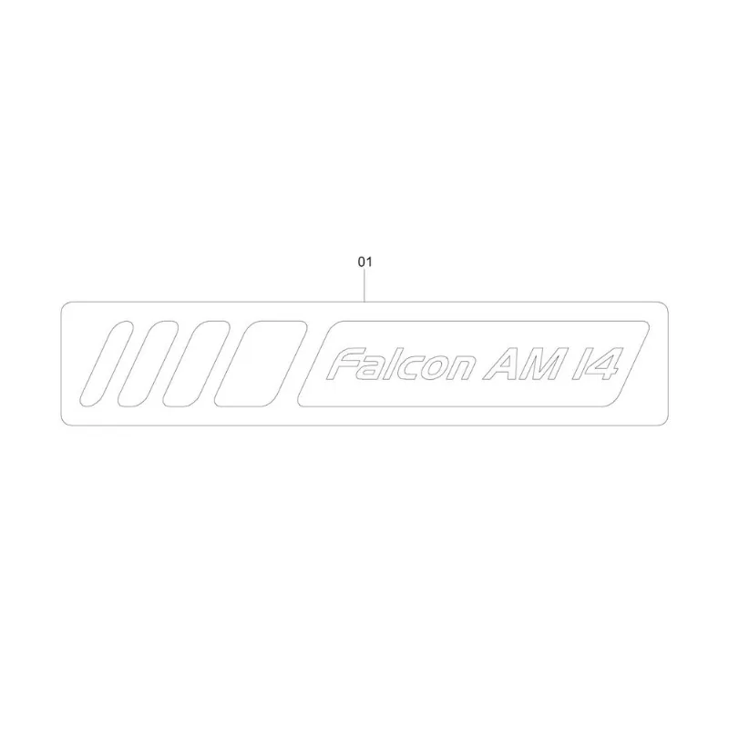 ADESIVO "FALCON AM-14 DIR" 1179651 (CONJUNTO COMPLETO)