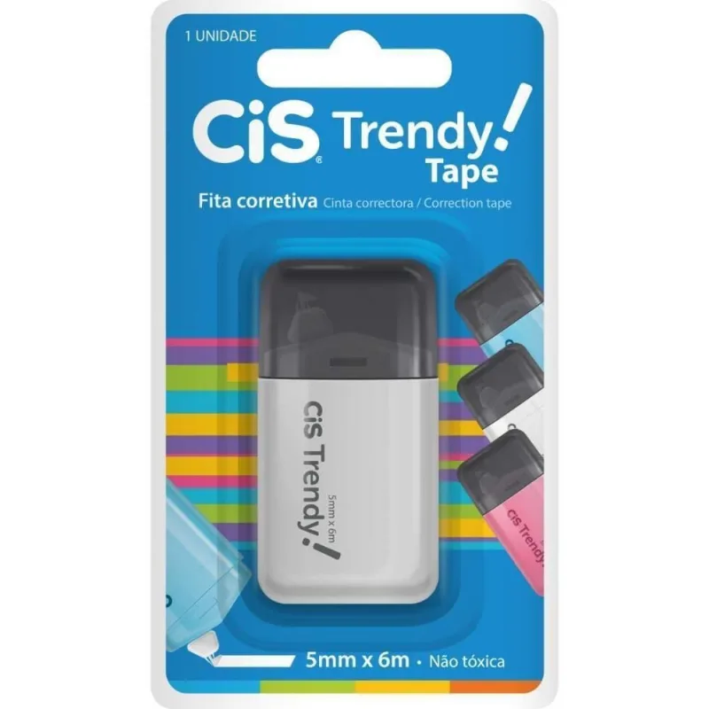 Corretivo em Fita Sertic Trendy 5mm X 6m com 12 Unidades