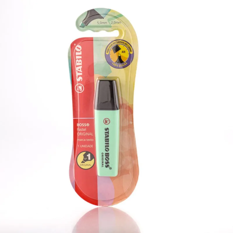 Caneta Stabilo Boss Marca Texto Verde Pastel