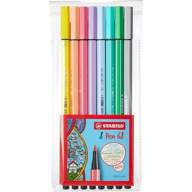 Stabilo 8 Cores Pastel