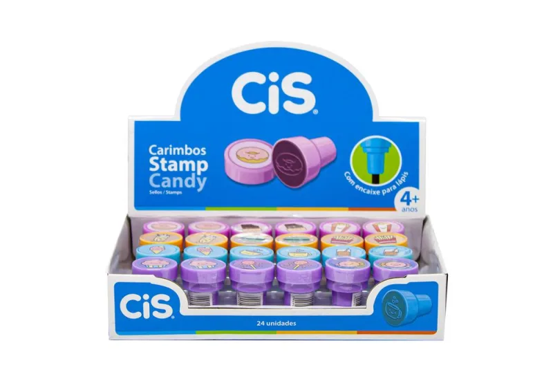 Carimbo Stamp Candy Food Sortido - LC - Papelaria