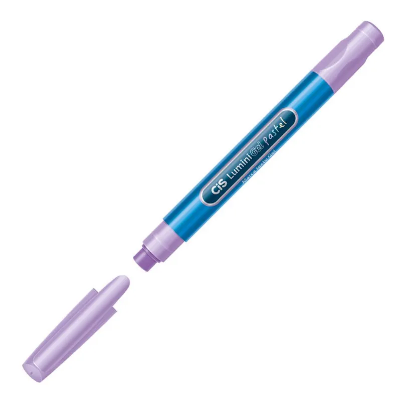 Marca Texto Lilás Pastel Lumini Gel