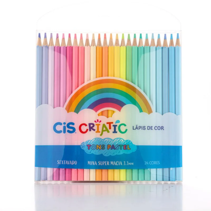 Lápis de Cor Cis Criatic Tons Pastel com 24 Cores