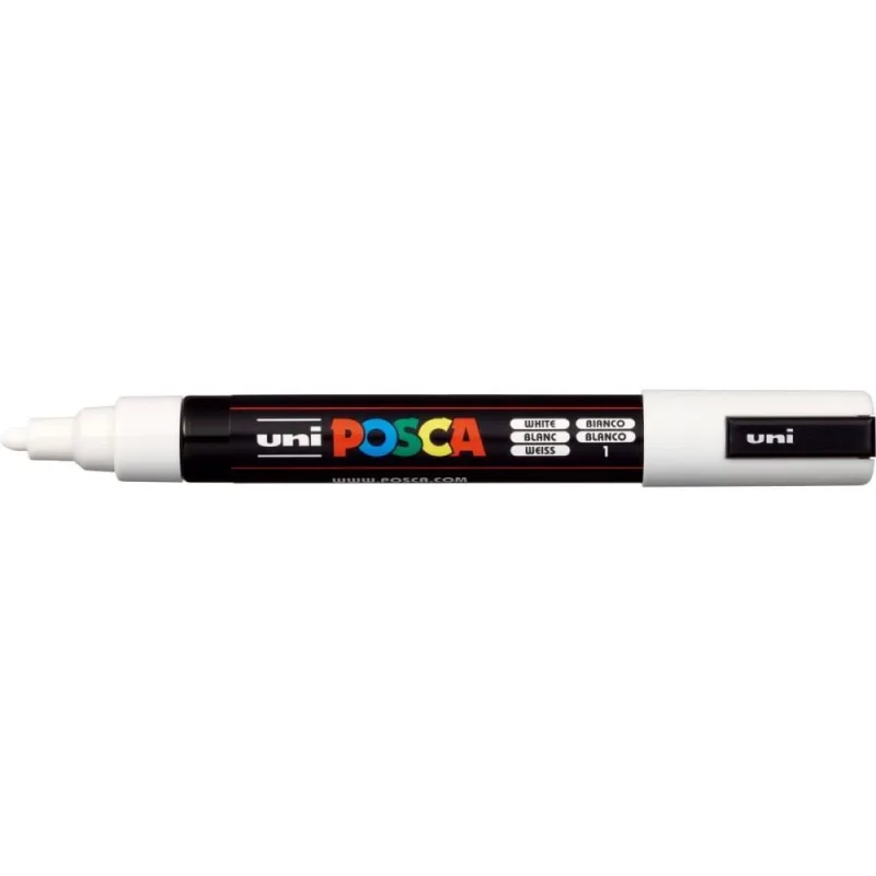 Pincel Marcador Artesanato Posca PC-5M 2.5MM Branco - SERTIC - Papelaria