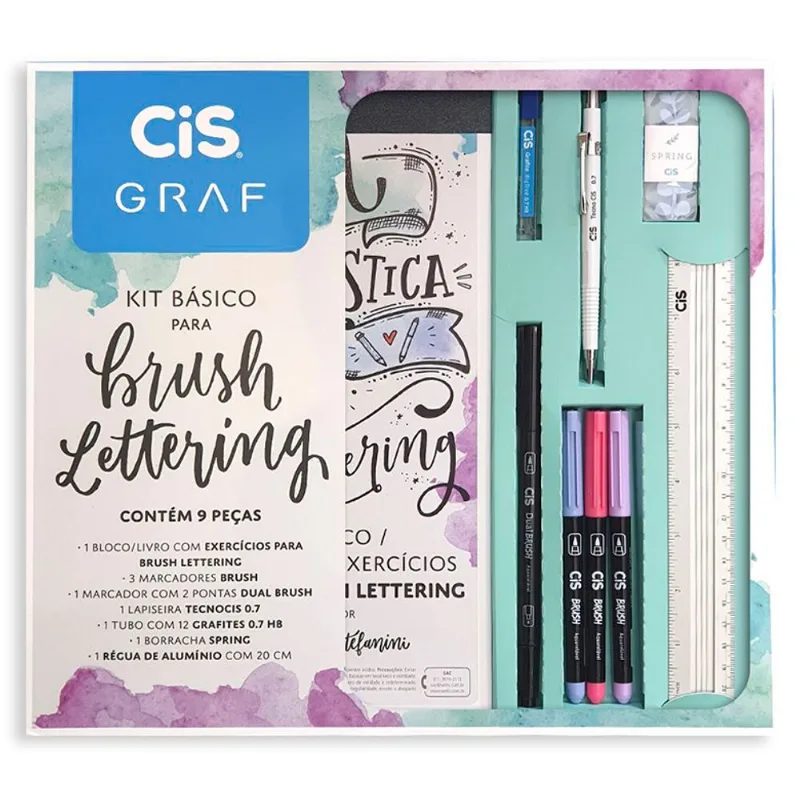 Kit Cis Bloco Lettering 9Unidades