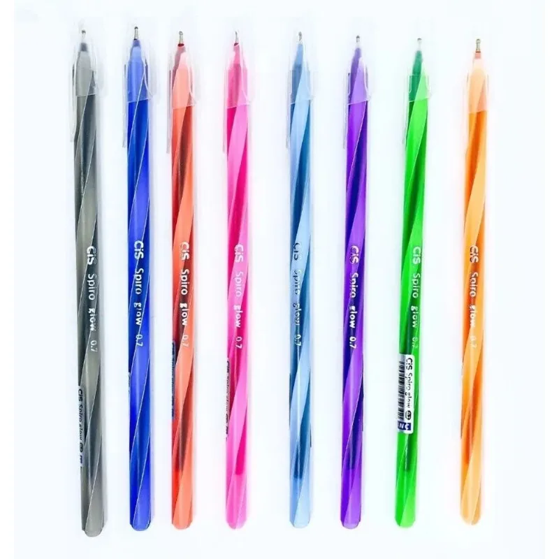 Caneta Esferográfica Spiro Glow Diversas Cores