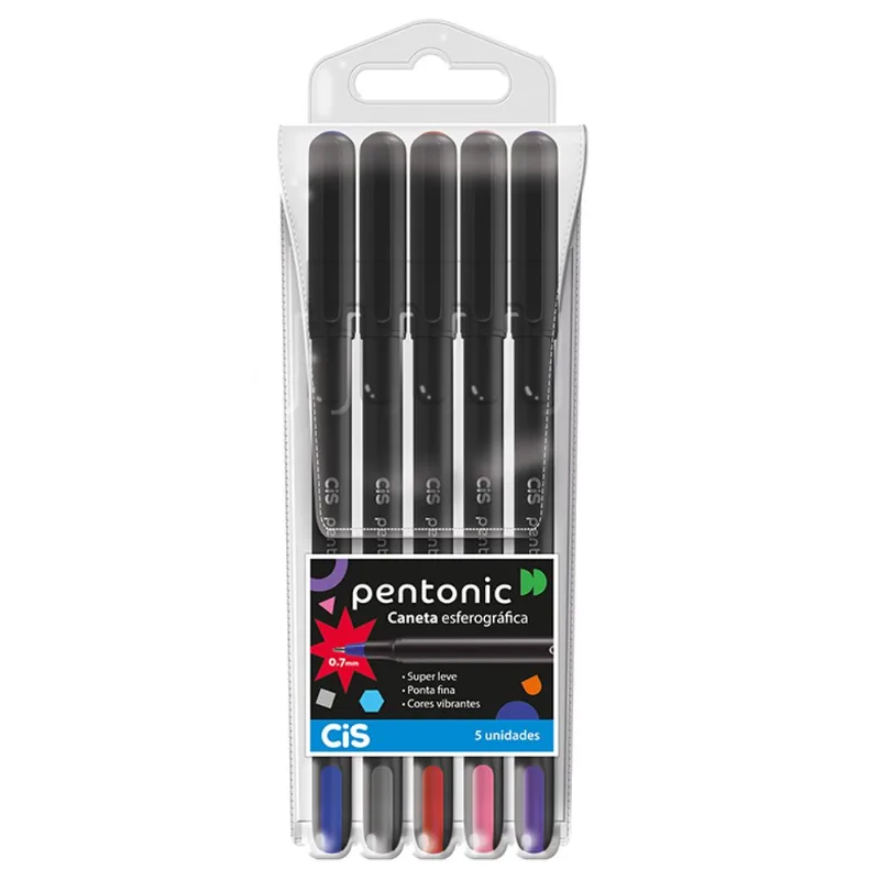 Caneta Cis Esferográfica Pentonic com 5un
