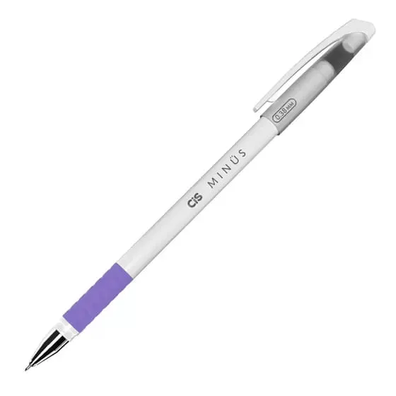 Caneta Esferográfica Minus Roxa - LC - Papelaria