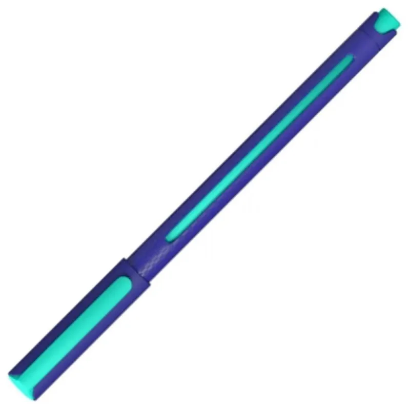 Caneta Esferográfica Cis Yolo Ponta Agulha 0,7MM com Escrita Suave, Unidade Verde Água (Ciano) - Cis - Papelaria