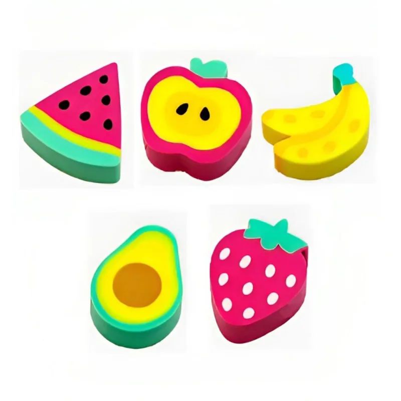 Borracha Fantasia Mini Frutas Pote Com 20 Unidades Cis