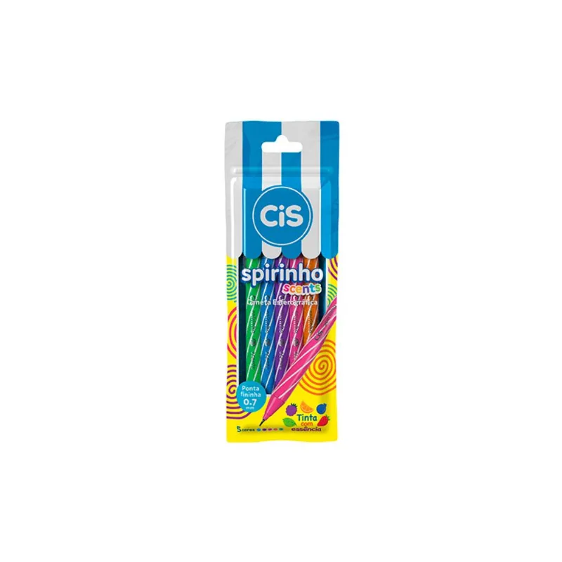 Caneta Cis Spirinho Scents com 5un