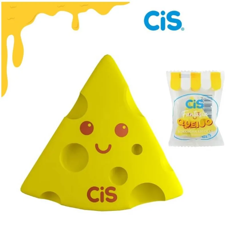 Borracha Escolar Fantasia Queijo - Cis - Cis - Papelaria