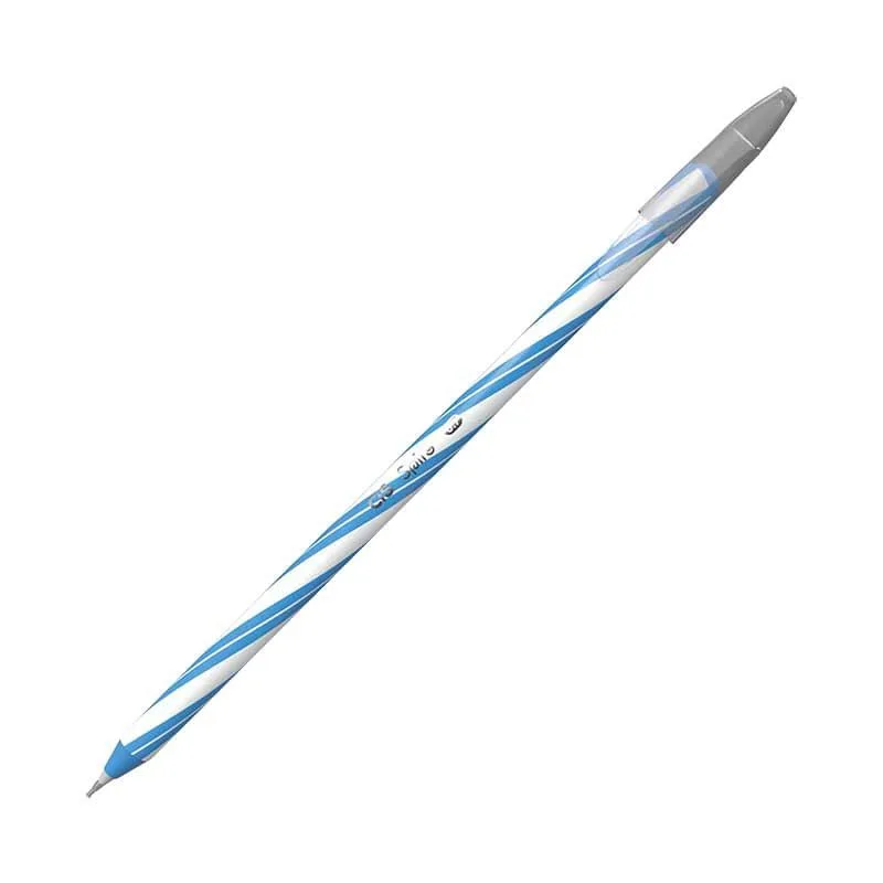 Caneta Gel Spiro Azul - LC - Papelaria