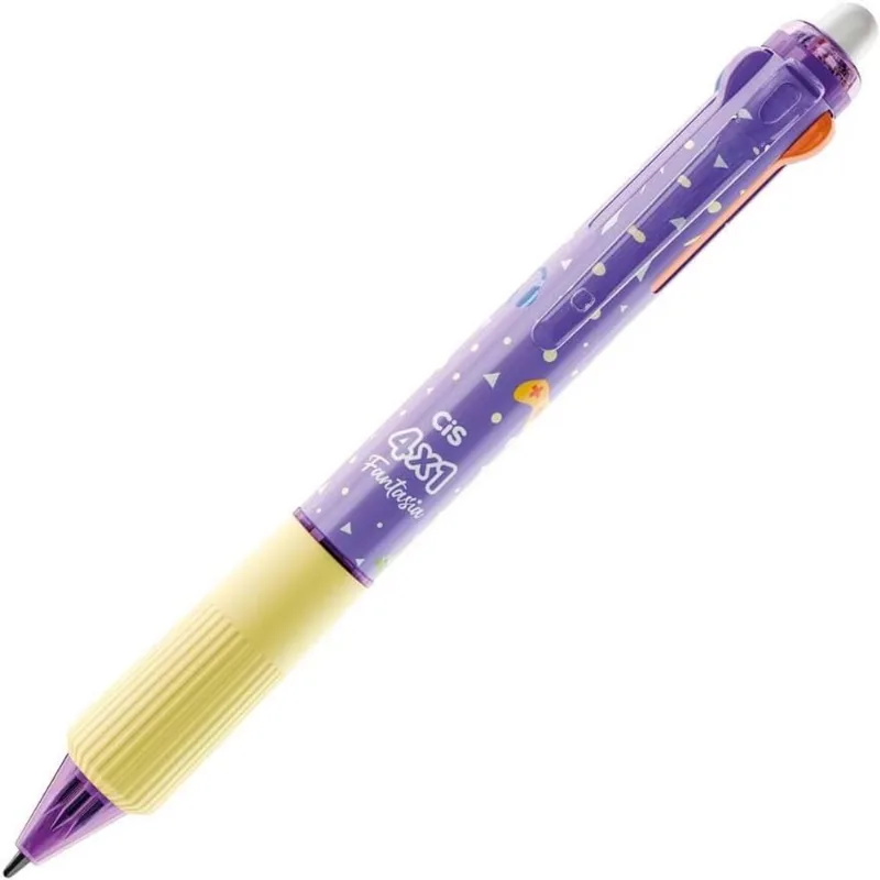 Caneta Gel 0.7mm Fantasia 4x1 Cis