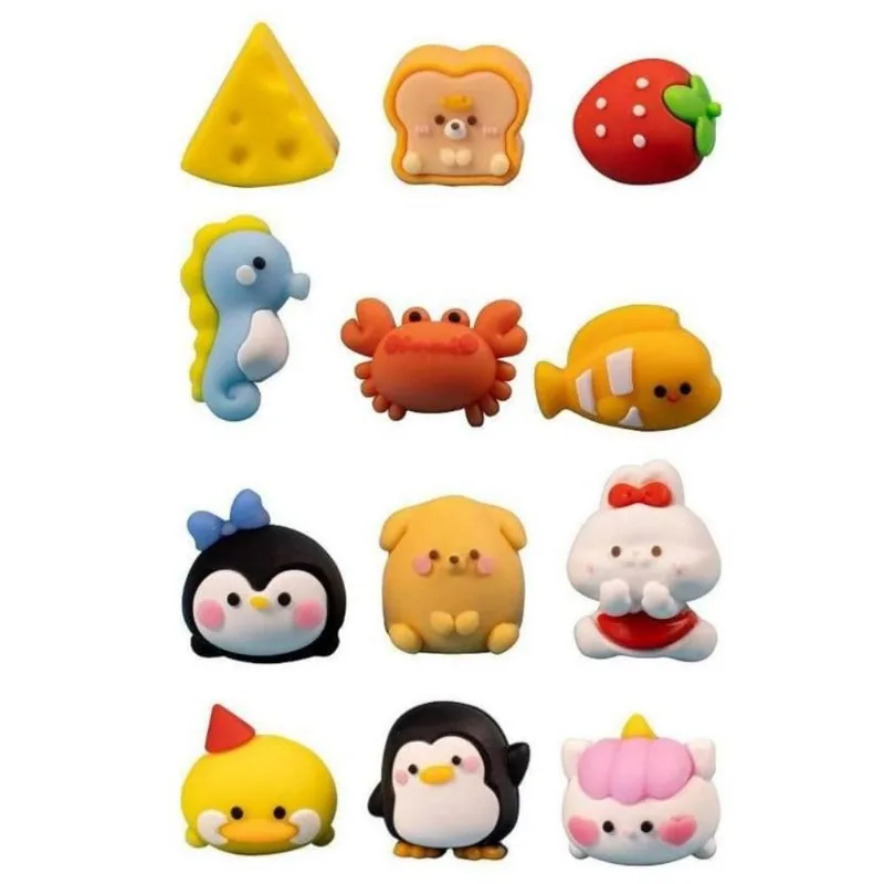 Borracha Cute Mini 3 Unidades Diversos Modelos