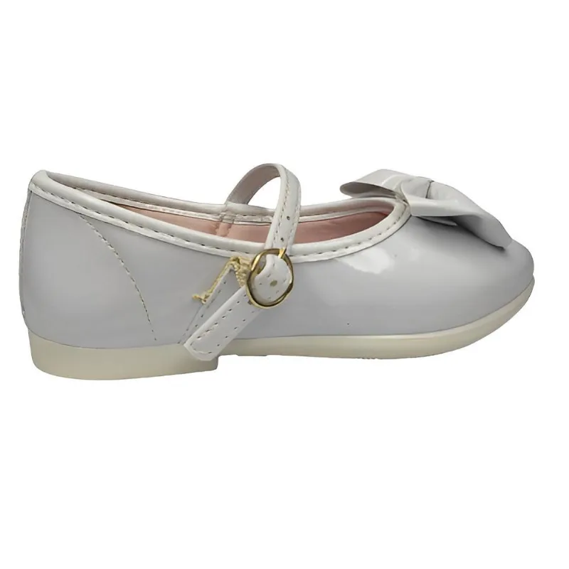 Sapatilha Infantil Bailarina Kidy Baby Verniz Branco 0251 branco