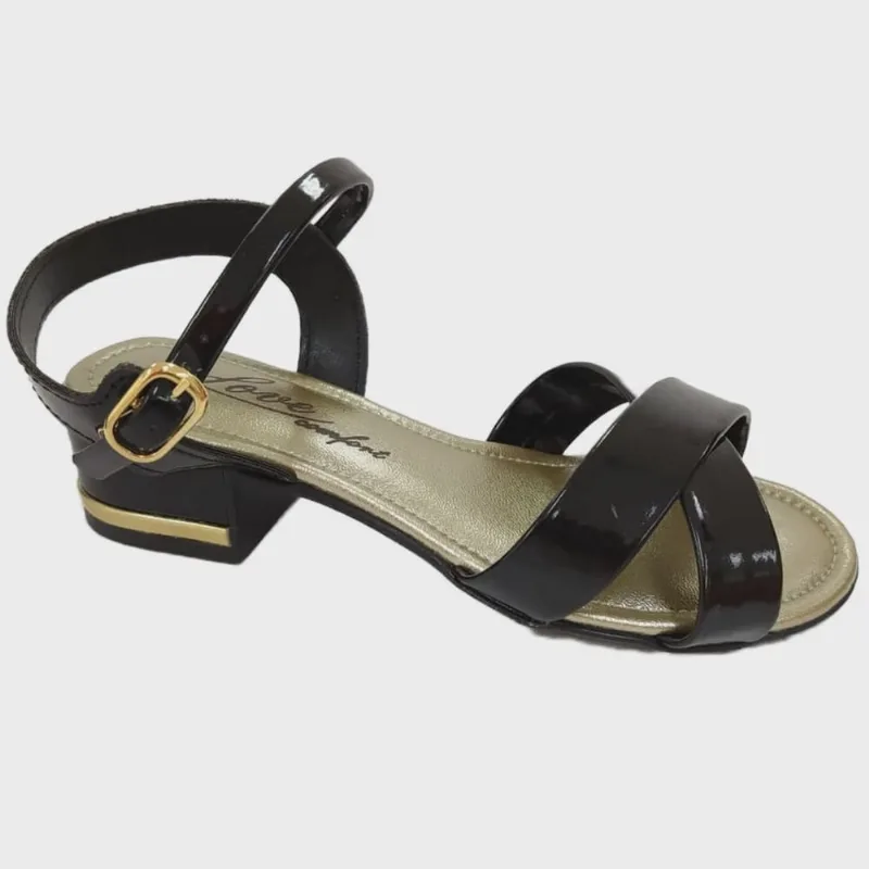Sandalia Infantil Preta Kidy 144-0185-0007