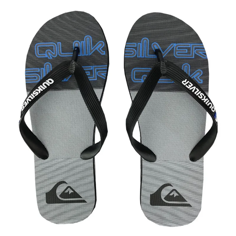 Chinelo Quiksilver Molokai Fluid Force Ii Preto E Cinza